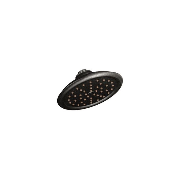 Pewter One-Function 7" Diameter Spray Head Rainshower Showerhead